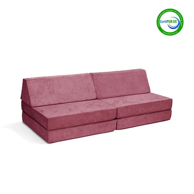Canapé Modulaire Complet - Rose Blush