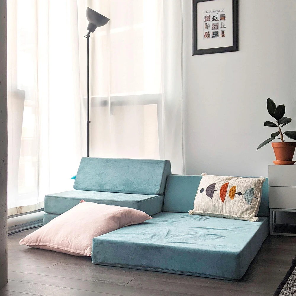 Complete Modular Sofa - Sea Berry