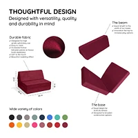 Half Modular Sofa - Cranberry Rain