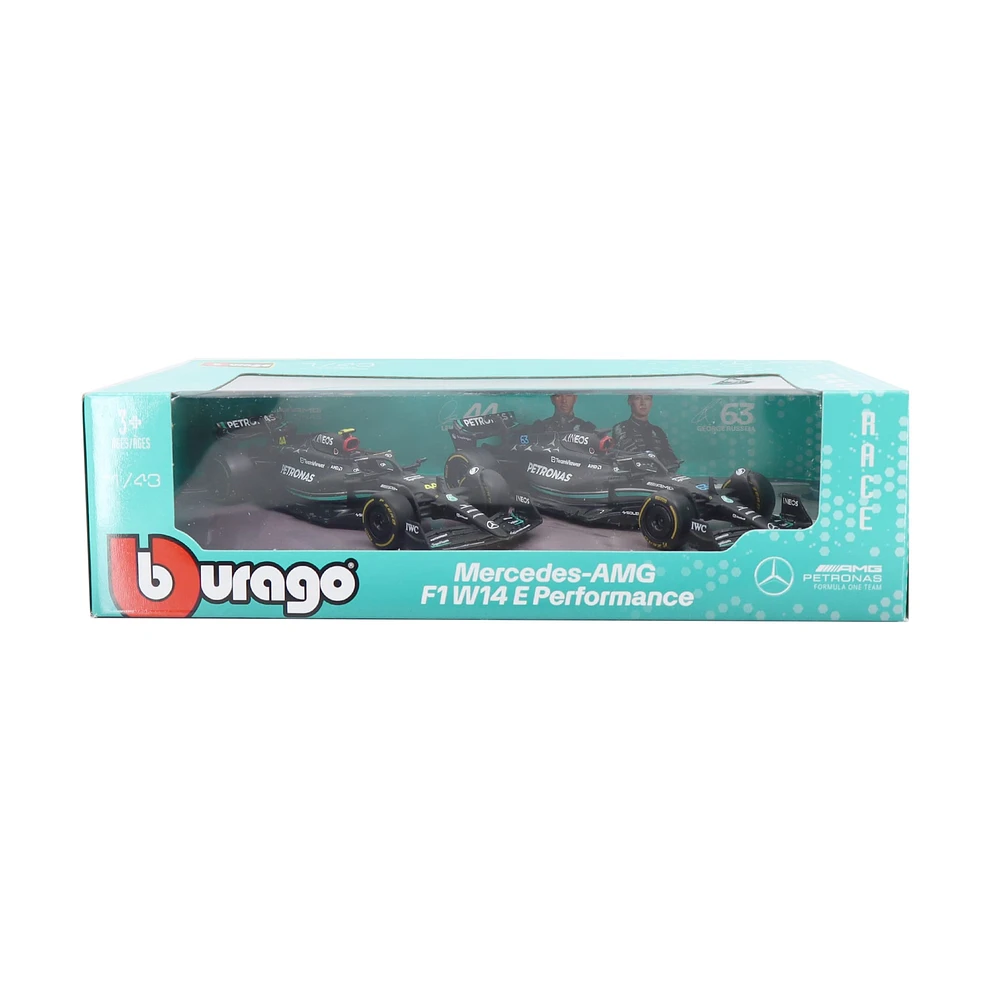 Set of 2 F1 Car Models - Lewis Hamilton / George Russell 