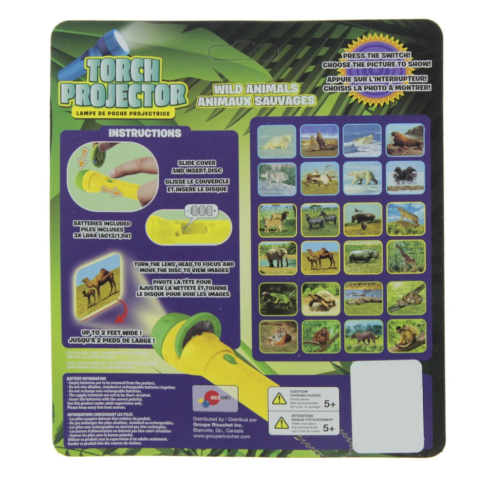 Lampe de Poche Projecteur - Animaux Sauvages