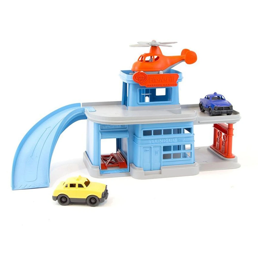 Garage avec Hélicoptère Voitur