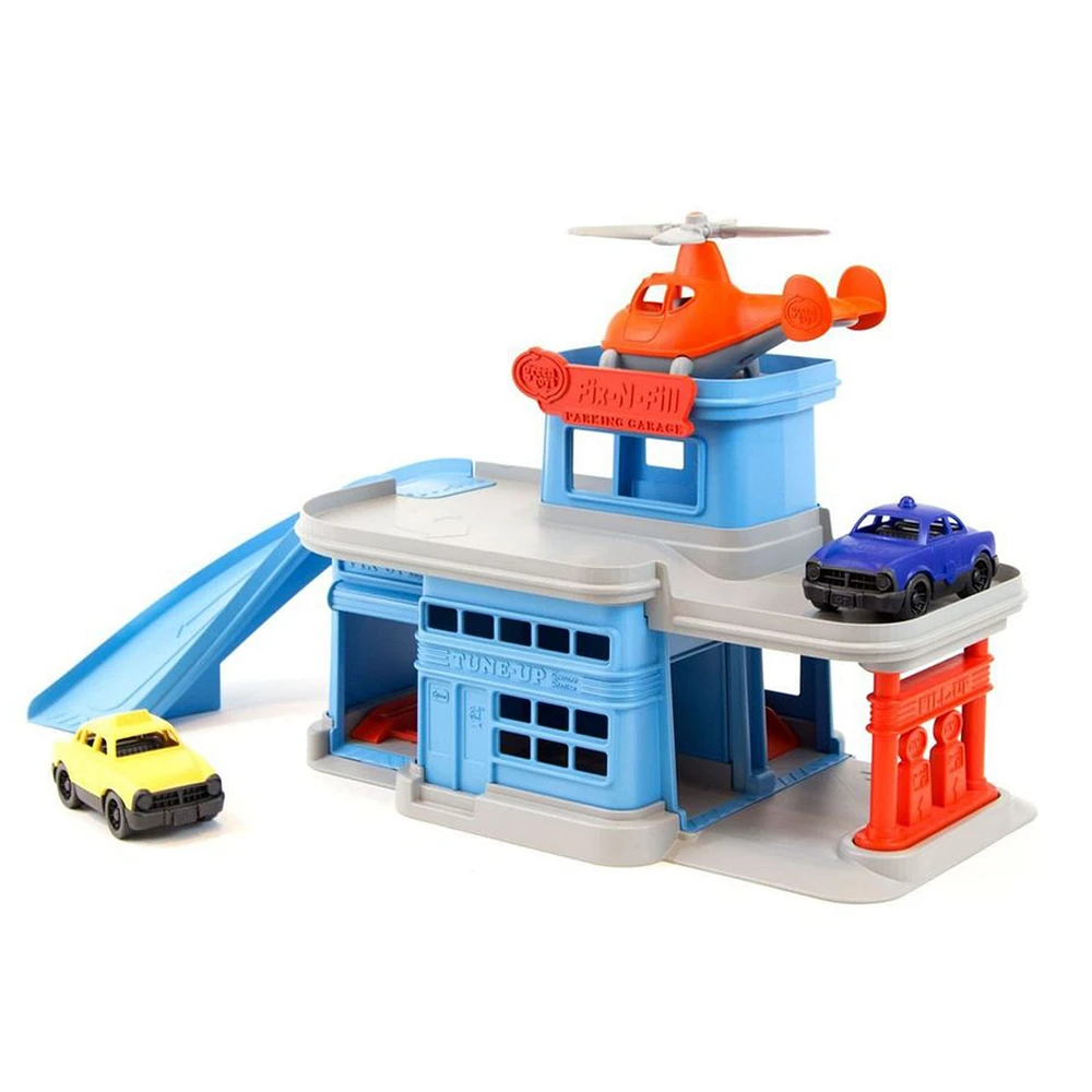 Garage avec Hélicoptère Voitur
