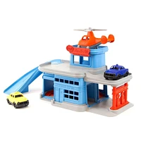 Garage avec Hélicoptère Voitur
