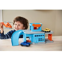 Garage avec Hélicoptère Voitur