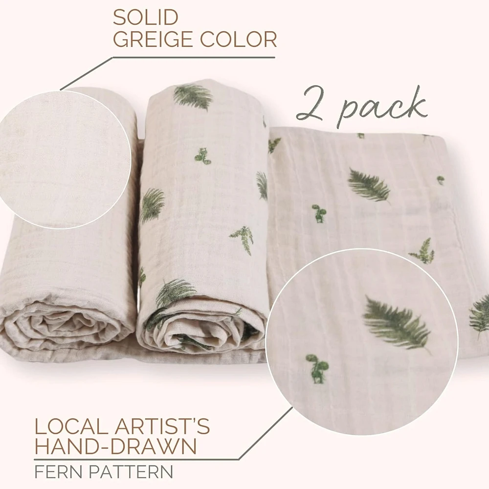 Muslin Blanket (2) - Fern