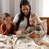 4-Layer Muslin Blanket - Blueberry