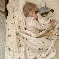 4-Layer Muslin Blanket - Blueberry