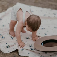 4-Layer Muslin Blanket - Blueberry