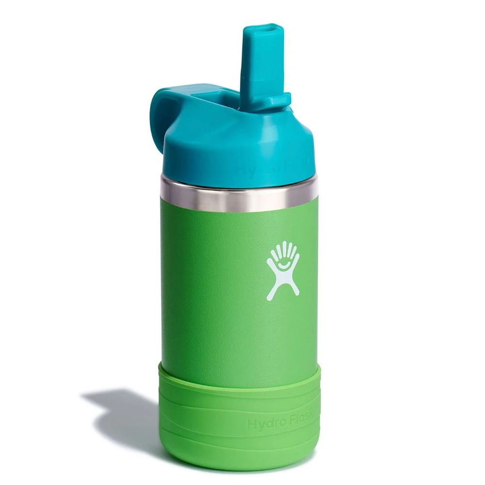 Bouteille 12oz Wide Mouth Hydro Flask - Vert/Bleu