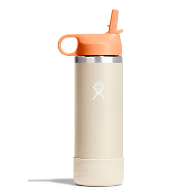 18oz Kids Wide Mouth Bottle -Beige/Peach