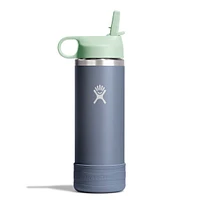 18oz Kids Wide Mouth Bottle- Grey/Green
