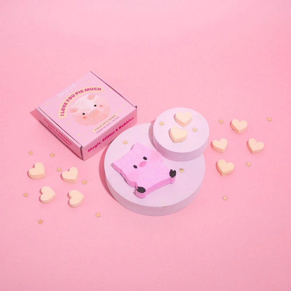 Bath Bomb Set - I Love You PIG Much