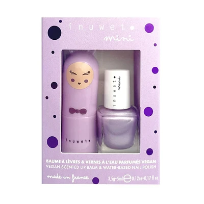 Lip Balm Nail Polish Duo - Purple