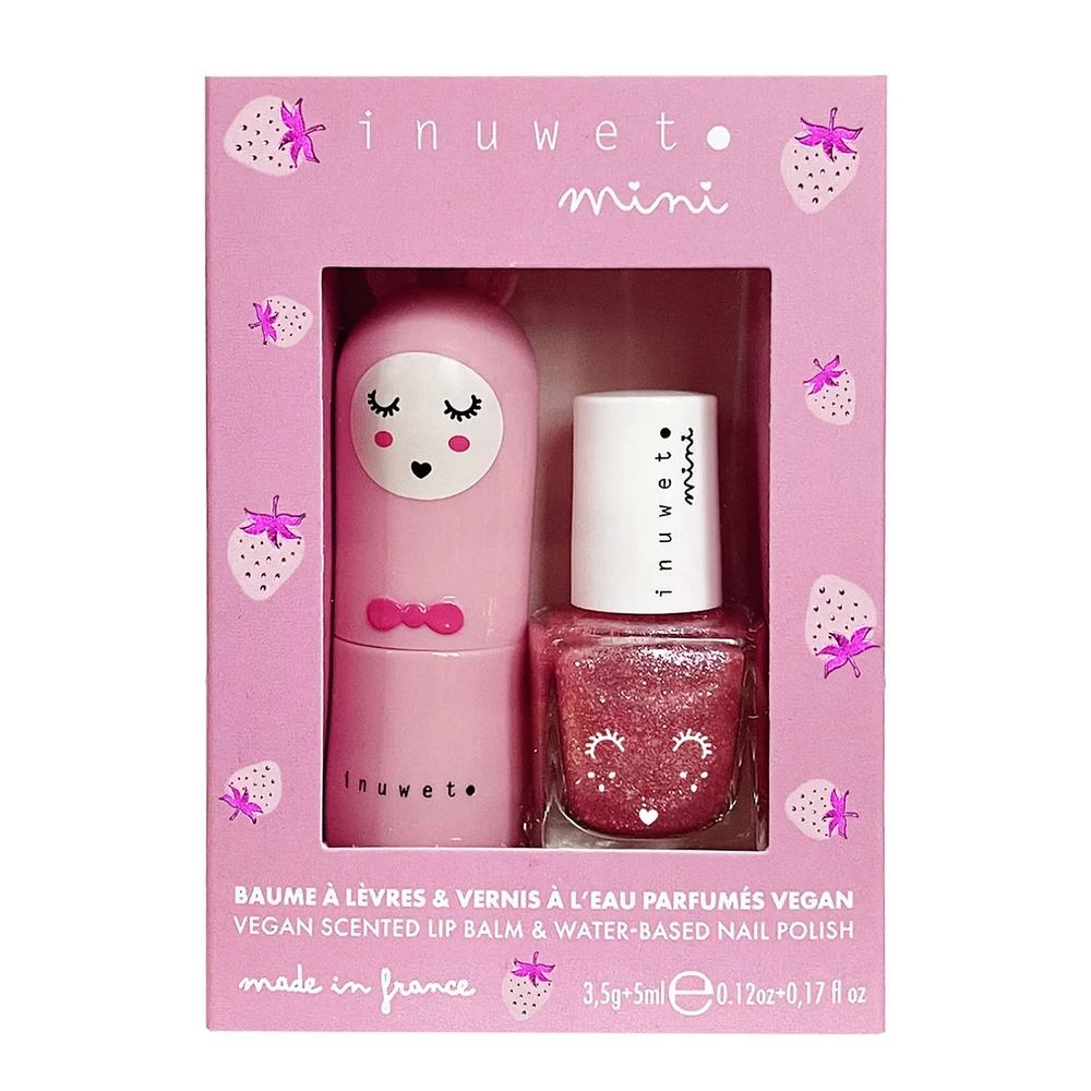 Lip Balm Nail Polish Duo -Pink