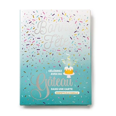 Wish Card + Instant Vanilla Cake - Bonne Fête