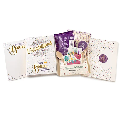 Carte de Souhaits + Gâteau Instantané Vanille - Félicitations
