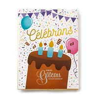 Carte de Souhaits + Gâteau Instantané Chocolat - Célébrons