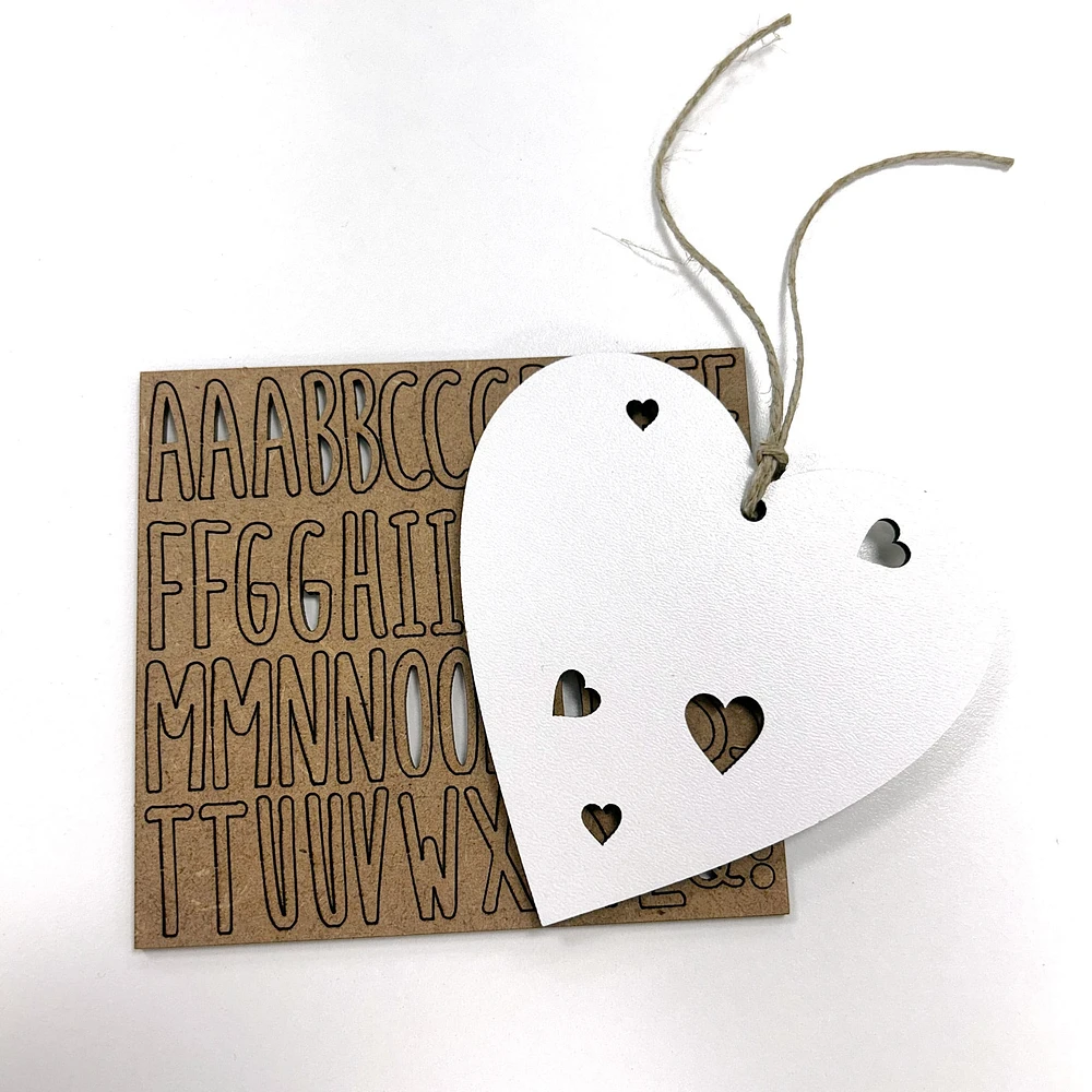 Vintiun-Custom Heart 9cm White