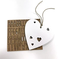 Vintiun-Custom Heart 9cm White