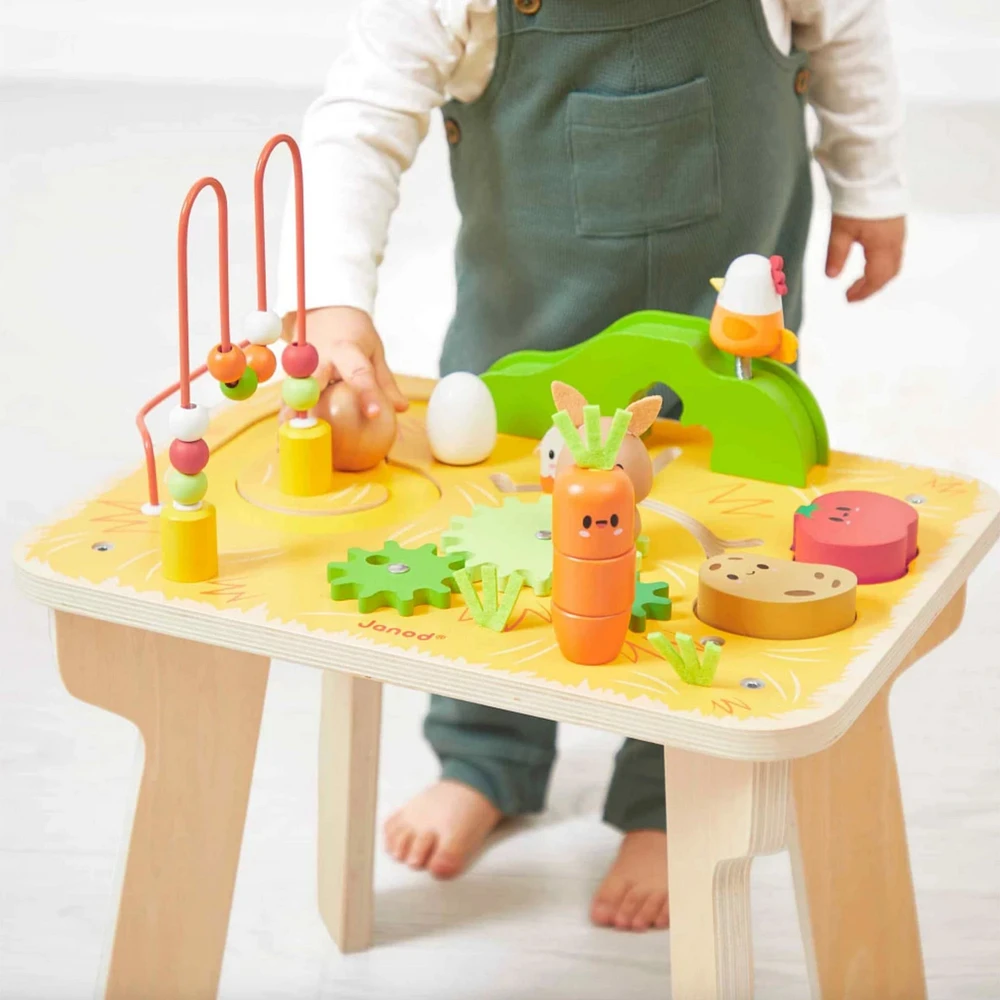 Wooden Farm Activity Table