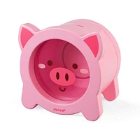 Tirelire Cochon en Bois