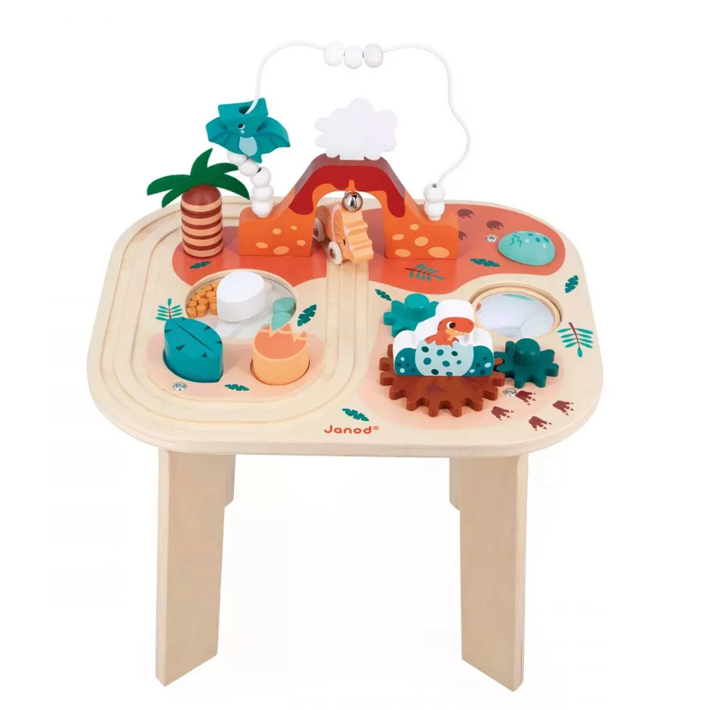 Table d'Activités en Bois - Dino