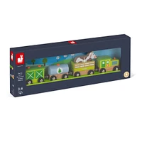 Wooden Magnetic Farm Train