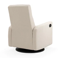 Rocking and Swivel Armchair Nelly - Beyond Sheep Cream / Black