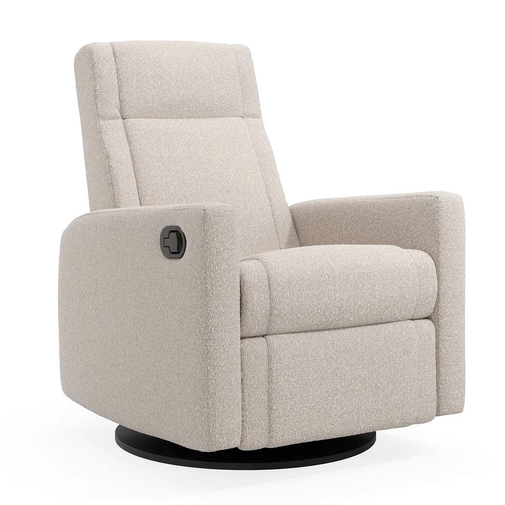 Rocking and Swivel Armchair Nelly - Beyond Sheep Vanilla / Black