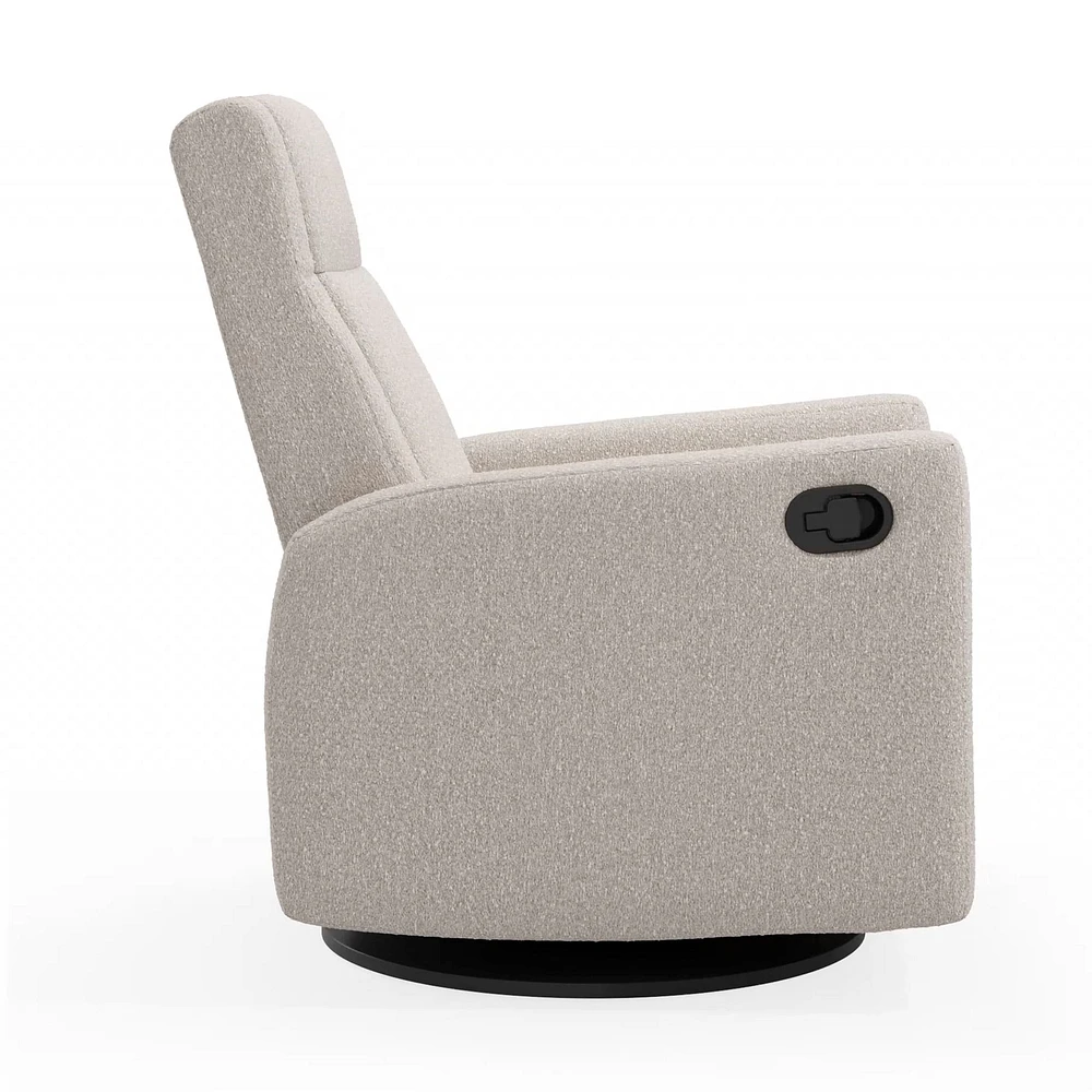 Rocking and Swivel Armchair Nelly - Beyond Sheep Vanilla / Black