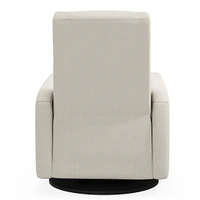 Fauteuil Berçant et Pivotant Nelly - Henequen (Tissu anti-tache)