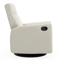 Fauteuil Berçant et Pivotant Nelly - Henequen (Tissu anti-tache)