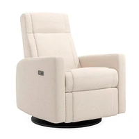 Rocking and Swivel Armchair Nelly - Beyond Sheep Cream / Black - Motorized Electric