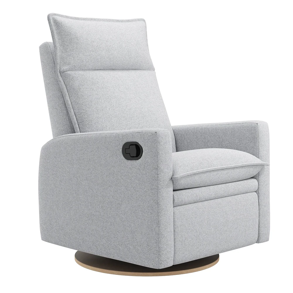 Rocking and Swivel Armchair Arya - Arlo Heather Silver