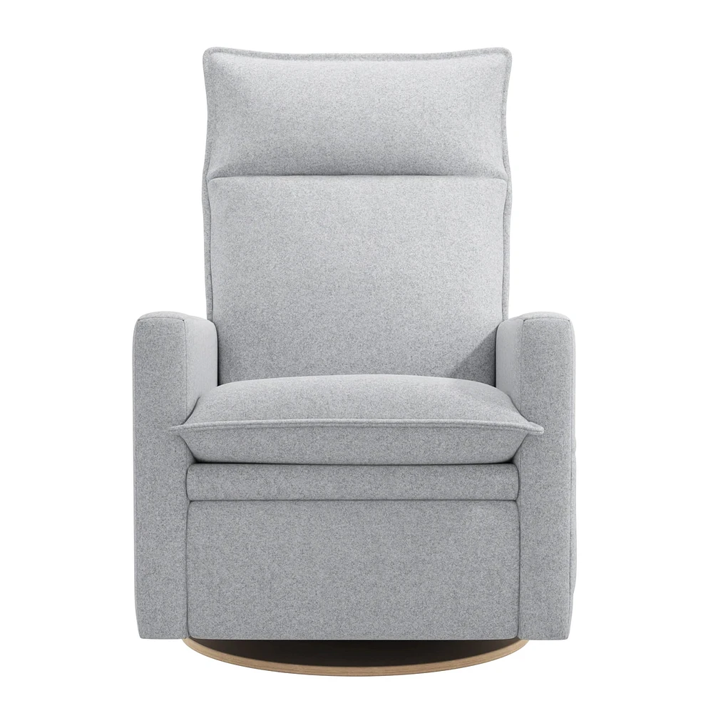 Rocking and Swivel Armchair Arya - Arlo Heather Silver