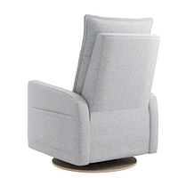 Rocking and Swivel Armchair Arya - Arlo Heather Silver