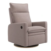 Fauteuil Berçant et Pivotant Arya - Arlo Beige