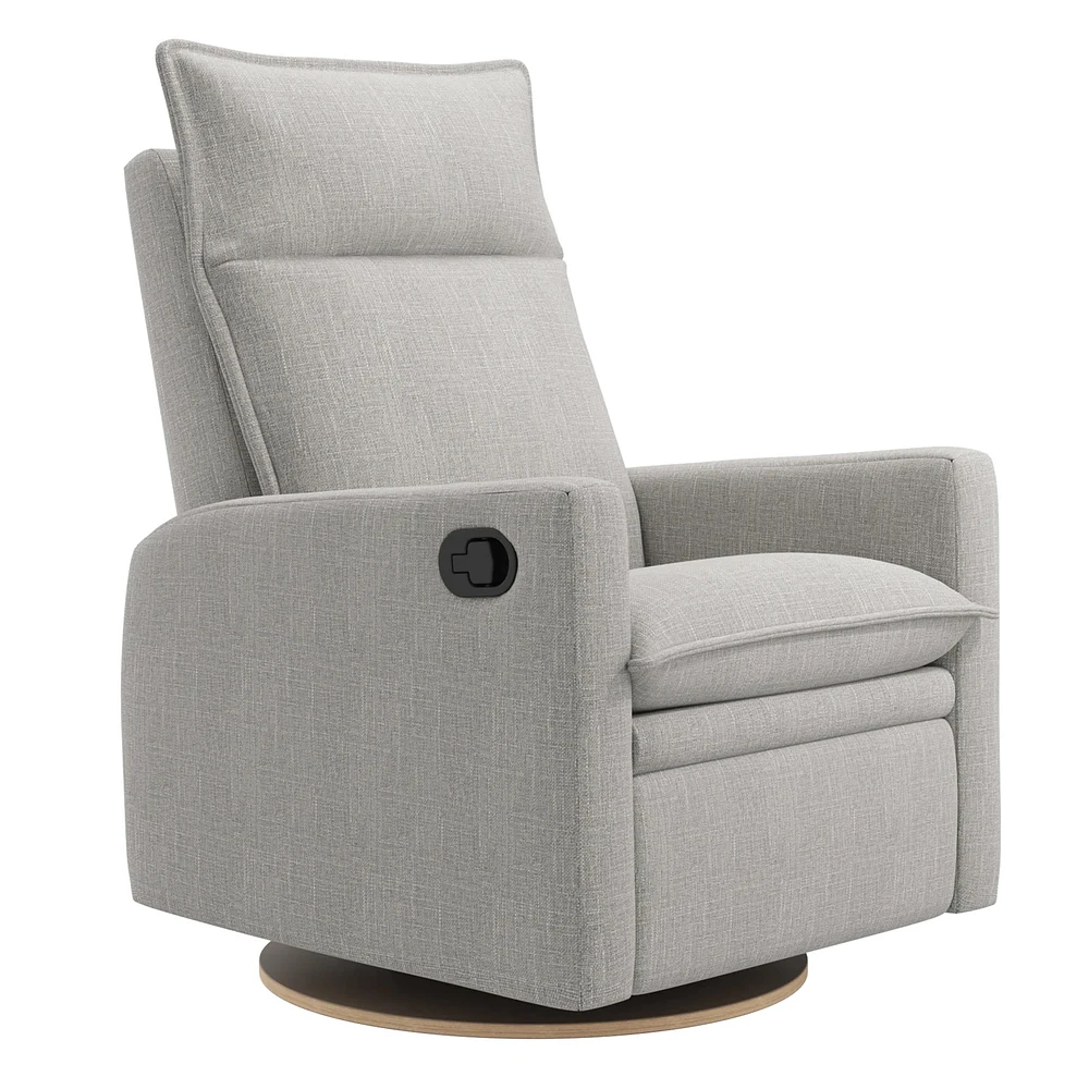Rocking and Swivel Armchair Arya - Nubia Silver