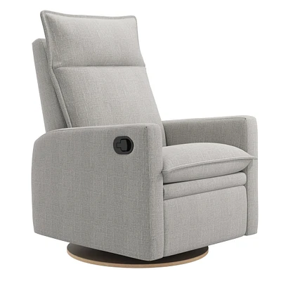 Rocking and Swivel Armchair Arya - Nubia Silver