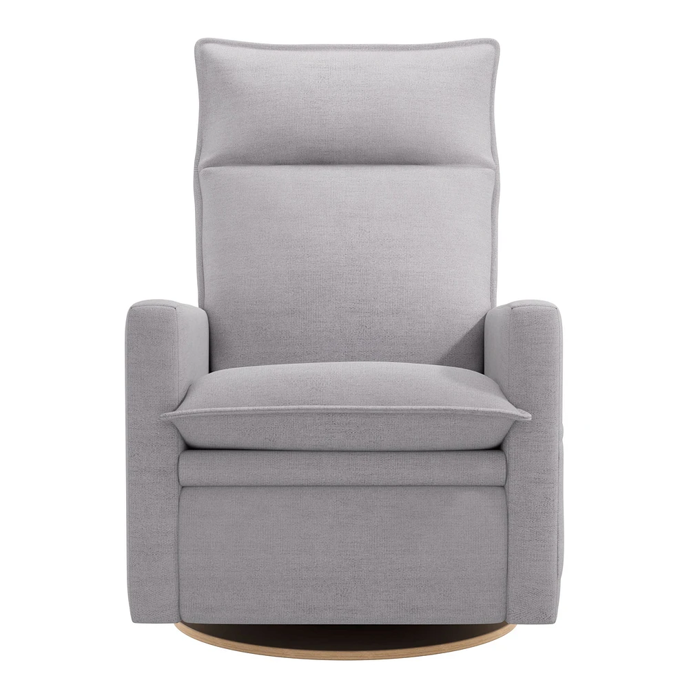 Rocking and Swivel Armchair Arya - Como Dove Grey - Motorized Electric