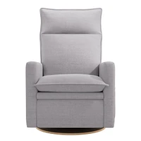 Rocking and Swivel Armchair Arya - Como Dove Grey - Motorized Electric