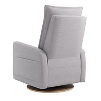 Rocking and Swivel Armchair Arya - Como Dove Grey - Motorized Electric