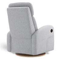 Upholstered  Rocking Armchair Swivel, Glider, Recliner Hailey - Arlo Heather Silver