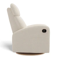 Fauteuil Berçant Inclinable Pivotant Hailey - Henequen (Tissu anti-tache)