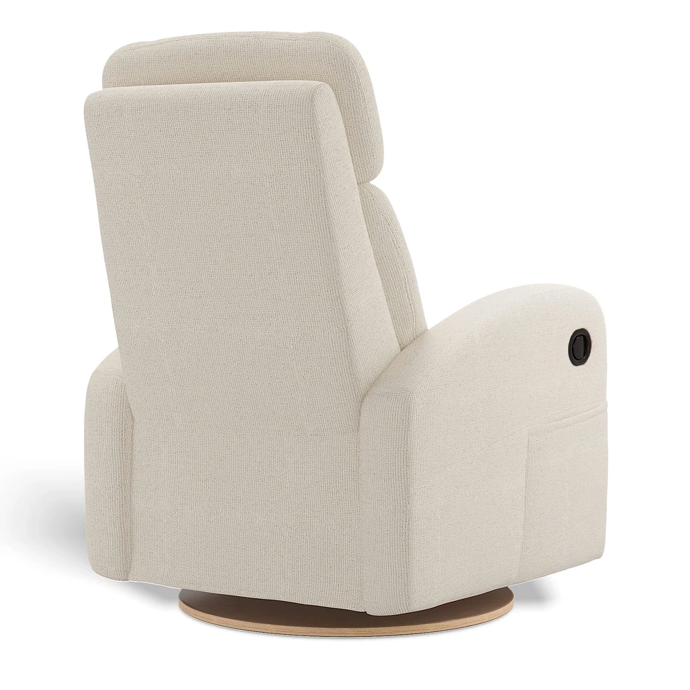 Fauteuil Berçant Inclinable Pivotant Hailey - Henequen (Tissu anti-tache)