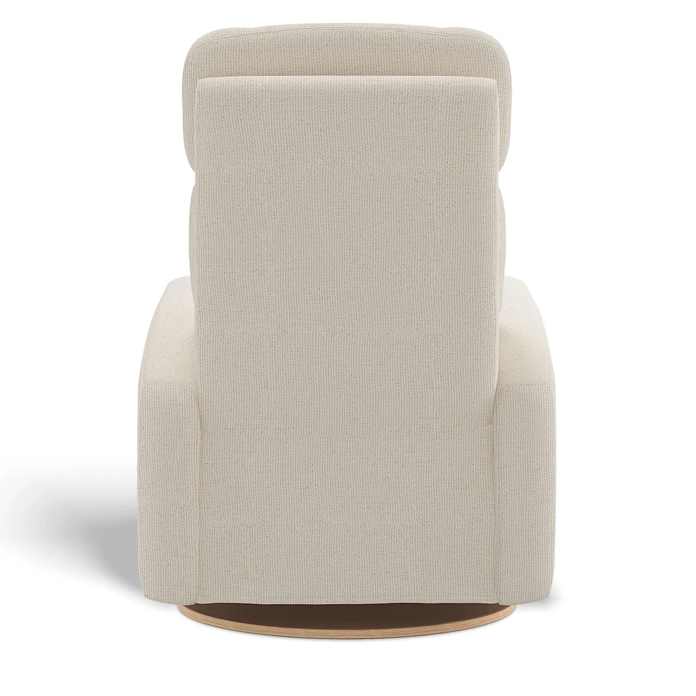 Fauteuil Berçant Inclinable Pivotant Hailey - Henequen (Tissu anti-tache)