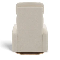 Fauteuil Berçant Inclinable Pivotant Hailey - Henequen (Tissu anti-tache)