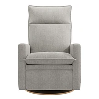 Fauteuil Berçant et Pivotant Arya - Nubia Silver avec Mécanisme Électrique