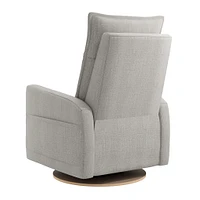 Fauteuil Berçant et Pivotant Arya - Nubia Silver avec Mécanisme Électrique